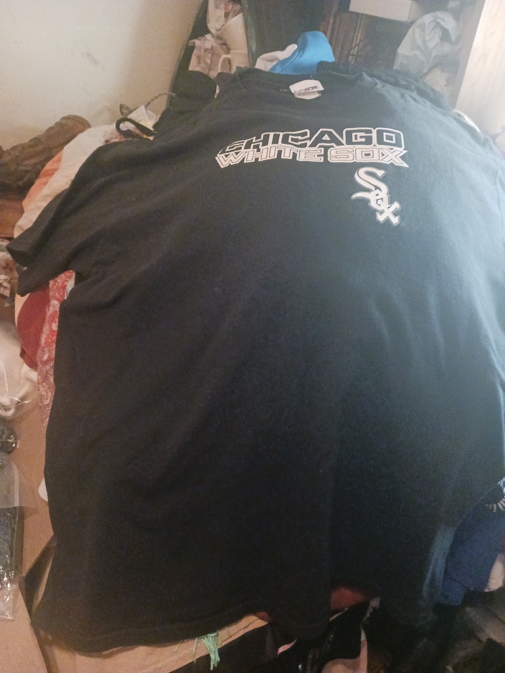 Chicago White Sox Black Logo T-Shirt Vtg